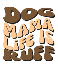 Retro, Dog  Craft Design. T-shirt Design. Illustration