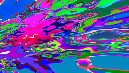 Colorful abstract fluid and liquid background for summer music festival