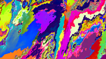 Colorful abstract fluid and liquid background for summer music festival
