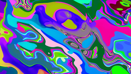 Colorful abstract fluid and liquid background for summer music festival
