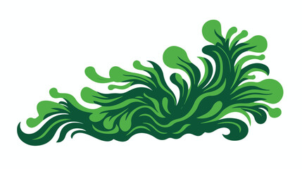 Algae sealife doodle style icon vector illustration