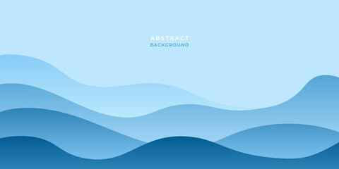 Water wave banner. Abstract background. World Water Day. Vector illustration