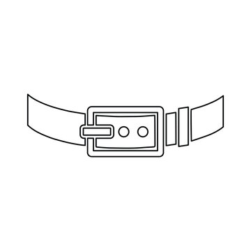 recommend clip art: Barbarian, waist, belt line icon. Outline vector.