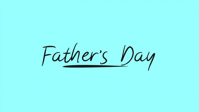 A heartfelt Fathers Day message is captured in this image. Simple yet powerful, it features the words Fathers Day in black ink against a calm blue background