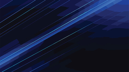 Dark BLUE vector layout with flat lines. Shining col