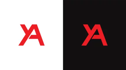 Fotobehang YA Letter Logo Design, AY icon Brand identity Design Monogram Logo Minimalist Logo Design © Sihab_723k