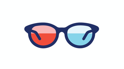 Eye glasses filled outline icon line vector sign lin