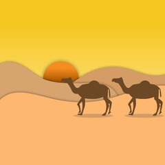 Camel in the Desert