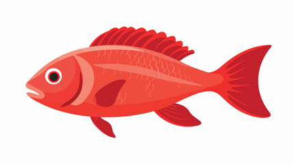 Fish icon vector eps10  flat vector isolated on whit