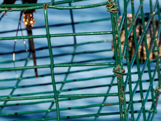 fishing with lobster pot in mexico