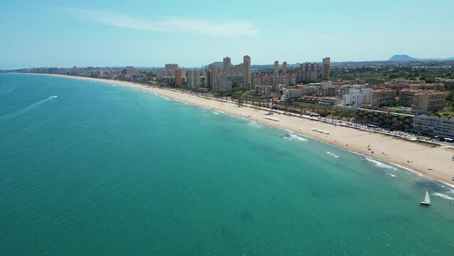 The coast of the Alicante in Spain.