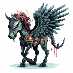 Zombie pegasus toy clipart 