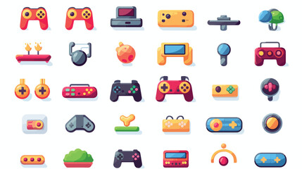 Game elements vector - game icon  flat vector isolat