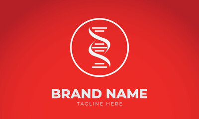 Creative Abstract DNA Spiral Helix Logo Design