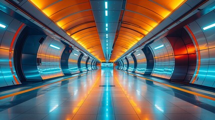 Long Tunnel With Bright Light at End