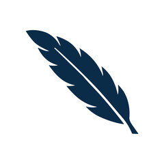 Bird, feather, wing icon.Simple color vector.