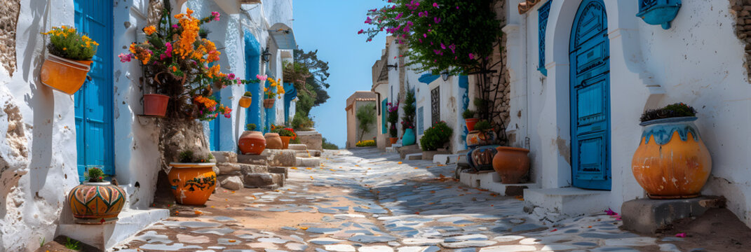 Tunisia Djerba island Guellala village,
Travel bougainvillea cyclades greece blue
