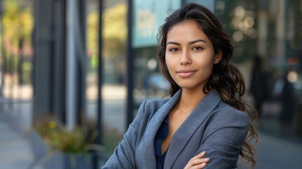 Fototapeta premium latina business woman 