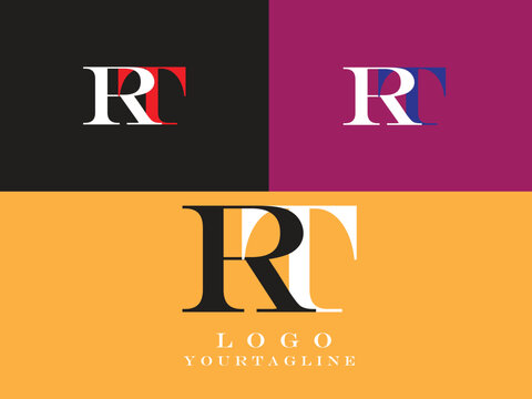 RT Initial Letter Logo Design