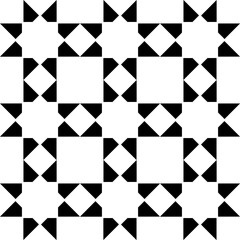 Eight-pointed star Islamic seamless vector pattern. Geometric arabic background texture.