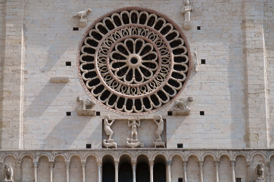 Assisi, historic city of Umbria, Italy: San Rufino church