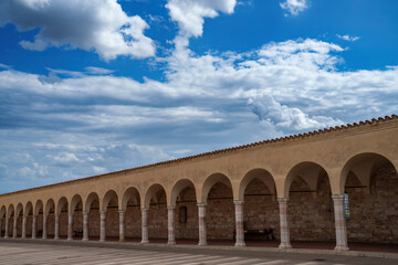 Fototapeta premium Assisi, historic city of Umbria, Italy: San Francesco church