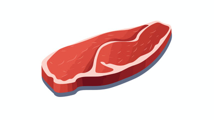 Meat vector icon. Steak flat sign design
