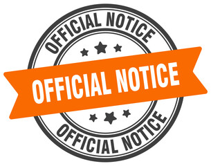 OFFICIAL NOTICE 