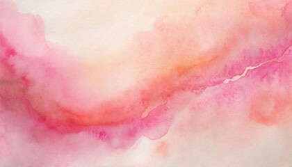 Fototapeta premium Pink Watercolor Wash Background