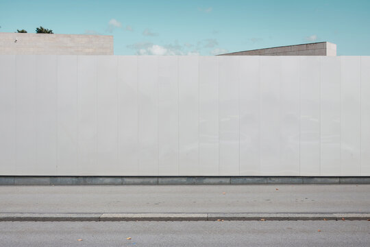 Blank Billboard Mockup on Street Wall