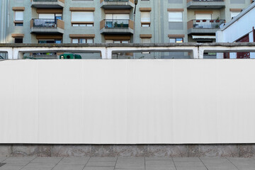 Blank Billboard Mockup on Street Wall