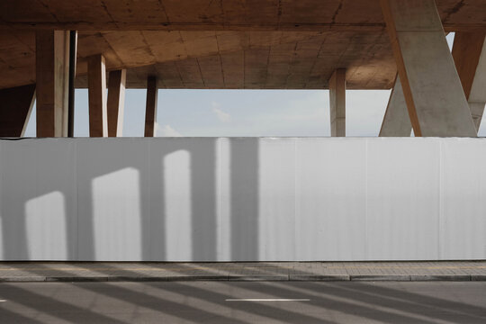 Blank Billboard Mockup on Street Wall
