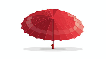 Parasol web icon. flat vector isolated on white background