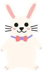 Easter Bunny with Bow Tie