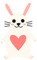 Easter Bunny with Heart