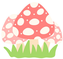 Spring Garden Mushroom Bunch