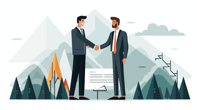 Picture featuring a handshake between two business partner