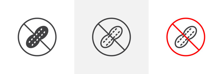 Allergy Alert for Peanuts. Peanut-Free Zone Caution. Nut Allergen Safety Sign