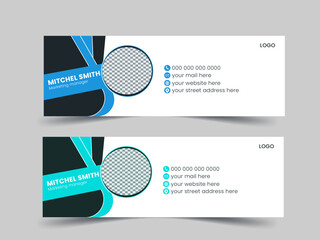 Creative Corporate Email Signature Design Email signature template design.
