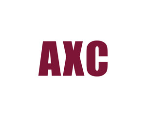 AXC logo design vector template