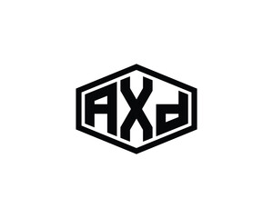 AXD logo design vector template