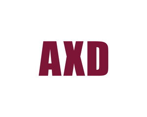 AXD logo design vector template