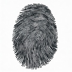 Close-up Black and White Fingerprint Texture