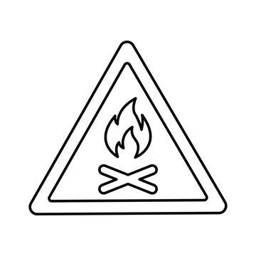 recommend clip art: Elementalist, flame, fire outline icon.Line art vector.