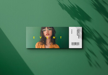 Party Event Ticket Mockup