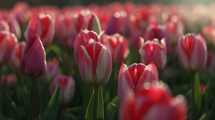 Foto auf Acrylglas close up tulip field © PSCL RDL