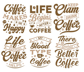 Typography Coffee T-Shirt Design, Coffee tee vector Design, MUG, T-SHIRT, HOODIE and more uses
