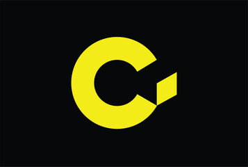 letter c logo, letter c and dot logo, letter c and diamond, logomark