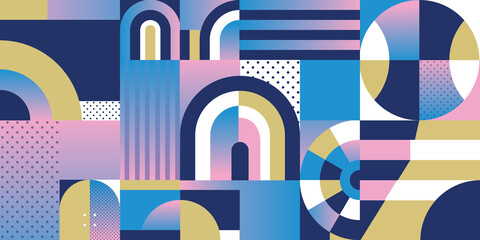 Abstract 2024 Summer travel travel geometric elements background, futuristic design wallpaper, sales gift card banner pattern layout 2024 illustration brochure covers, web headline, advertising flyer