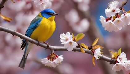 there is a bird sitting on a branch of a tree beautiful nature